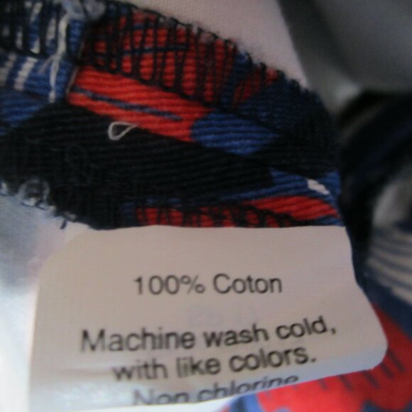 J Crew Womens 8 Navy Blue Red White Shorts Floral Flat Front 100% Cotton M - Picture 7 of 7